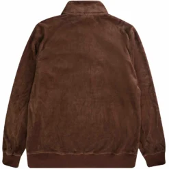 Fila Vintage Duke Velour 1/4 Zip With Piping - Brown Stone -Lacoste Cloth Shop fila vintage duke velour 1 4 zip with piping brown stone p56186 800547 image