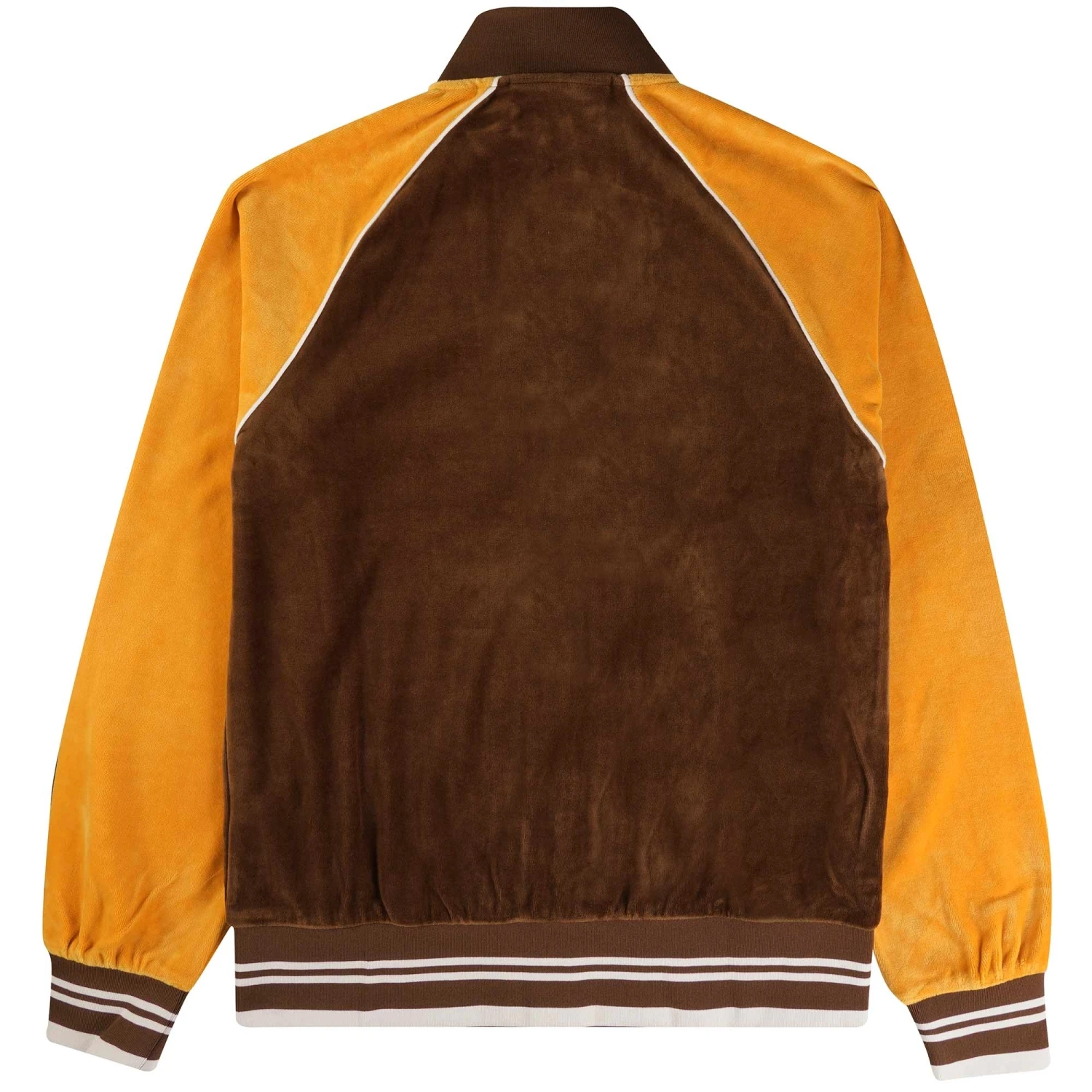 Fila Vintage Liston Colour Block Velour Track Top - Potting Soil 4 Fila Vintage Liston Colour Block Velour Track Top - Potting Soil - Image 4