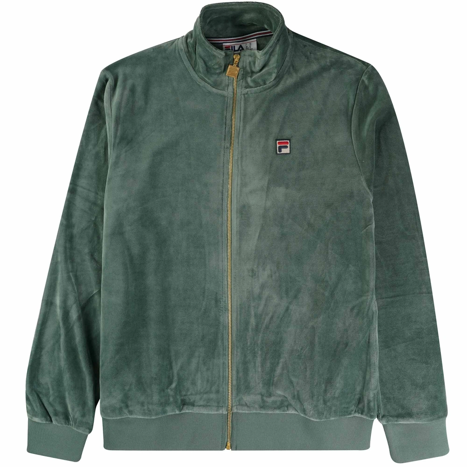 Fila Vintage Marc Velour Track Jacket - Dark Forest 1 Fila Vintage Marc Velour Track Jacket - Dark Forest