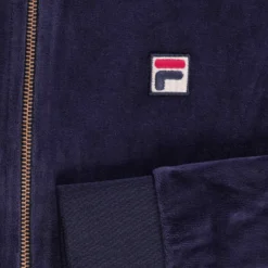 Fila Vintage Marc Velour Track Jacket - Fila Navy -Lacoste Cloth Shop fila vintage marc velour track jacket fila navy p60717 900630 image