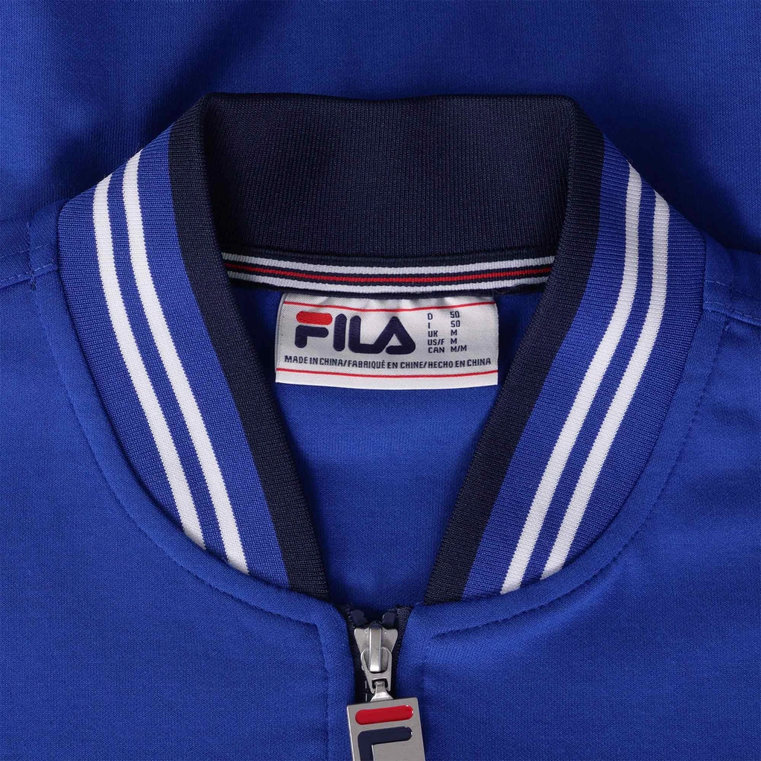 Fila Vintage Settanta Baseball Track Jacket - Bright Blue 2 Fila Vintage Settanta Baseball Track Jacket - Bright Blue - Image 2
