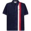 Fila Vintage Terra Colour Blocked Velour Polo - Fila Navy