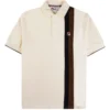 Fila Vintage Terra Colour Blocked Velour Polo - Gardenia