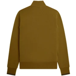 Fred Perry 1/2 Zip Track Top - Dark Caramel -Lacoste Cloth Shop fred perry 1 2 zip track top dark caramel p59578 878758 image