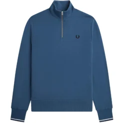Fred Perry 1/2 Zip Track Top - Midnight Blue