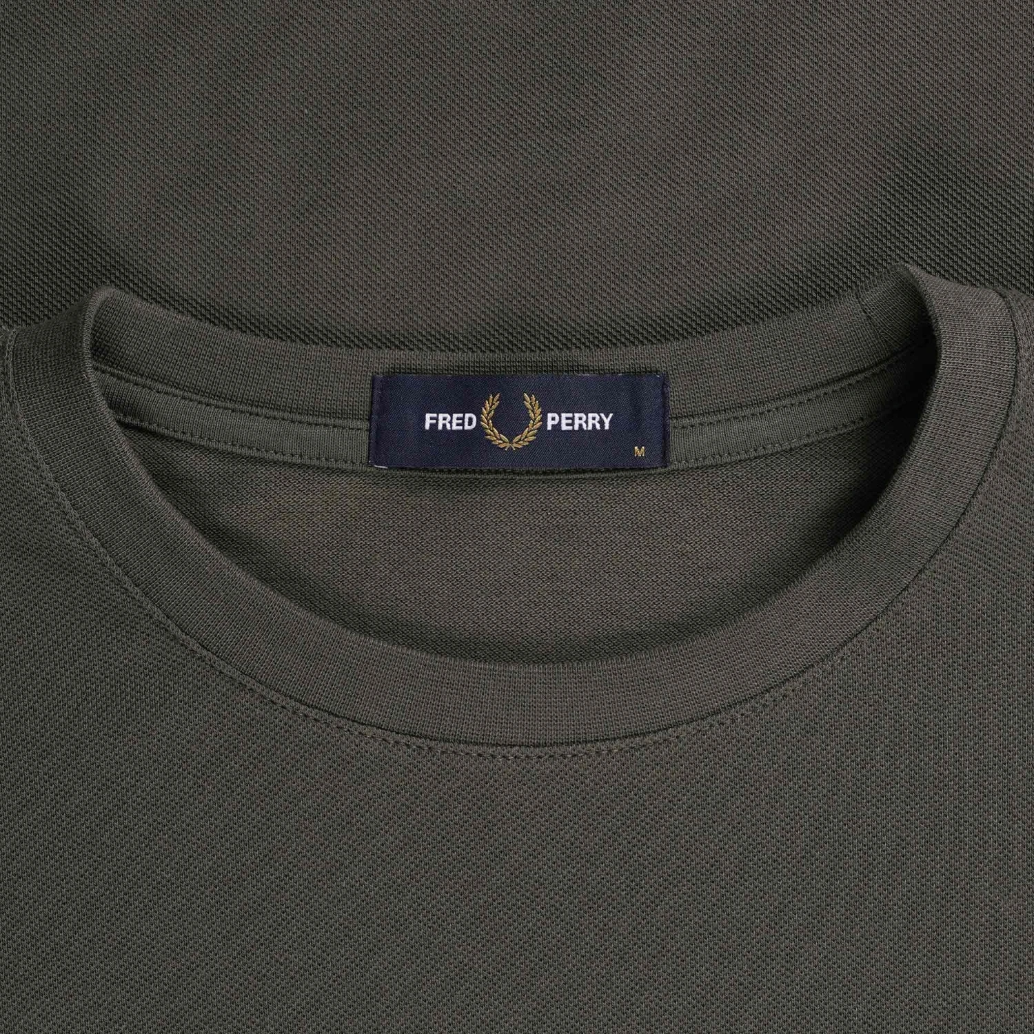 Fred Perry Bold Tipped Piqué T-Shirt - Field Green 2 Fred Perry Bold Tipped Piqué T-Shirt - Field Green - Image 2