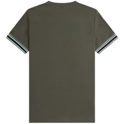 Fred Perry Bold Tipped Piqué T-Shirt - Field Green 7 Fred Perry Bold Tipped Piqué T-Shirt - Field Green -Lacoste Cloth Shop fred perry bold tipped pique t shirt field green p59488 876870 image