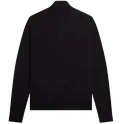 Fred Perry Classic Zip Through Cardigan - Black 7 Fred Perry Classic Zip Through Cardigan - Black -Lacoste Cloth Shop fred perry classic zip through cardigan black p60309 885617 image