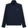 Fred Perry Contrast Tape Track Jacket - Navy