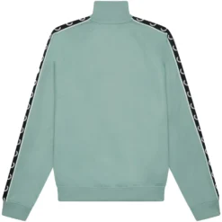 Fred Perry Contrast Taped Track Jacket - Silver Blue -Lacoste Cloth Shop fred perry contrast taped track jacket silver blue p57076 821001 image