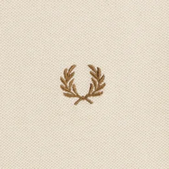 Fred Perry Crew Neck Piqué T-Shirt - Oatmeal -Lacoste Cloth Shop fred perry crew neck pique t shirt oatmeal p59491 877193 image