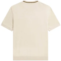 Fred Perry Crew Neck Piqué T-Shirt - Oatmeal -Lacoste Cloth Shop fred perry crew neck pique t shirt oatmeal p59491 877199 image