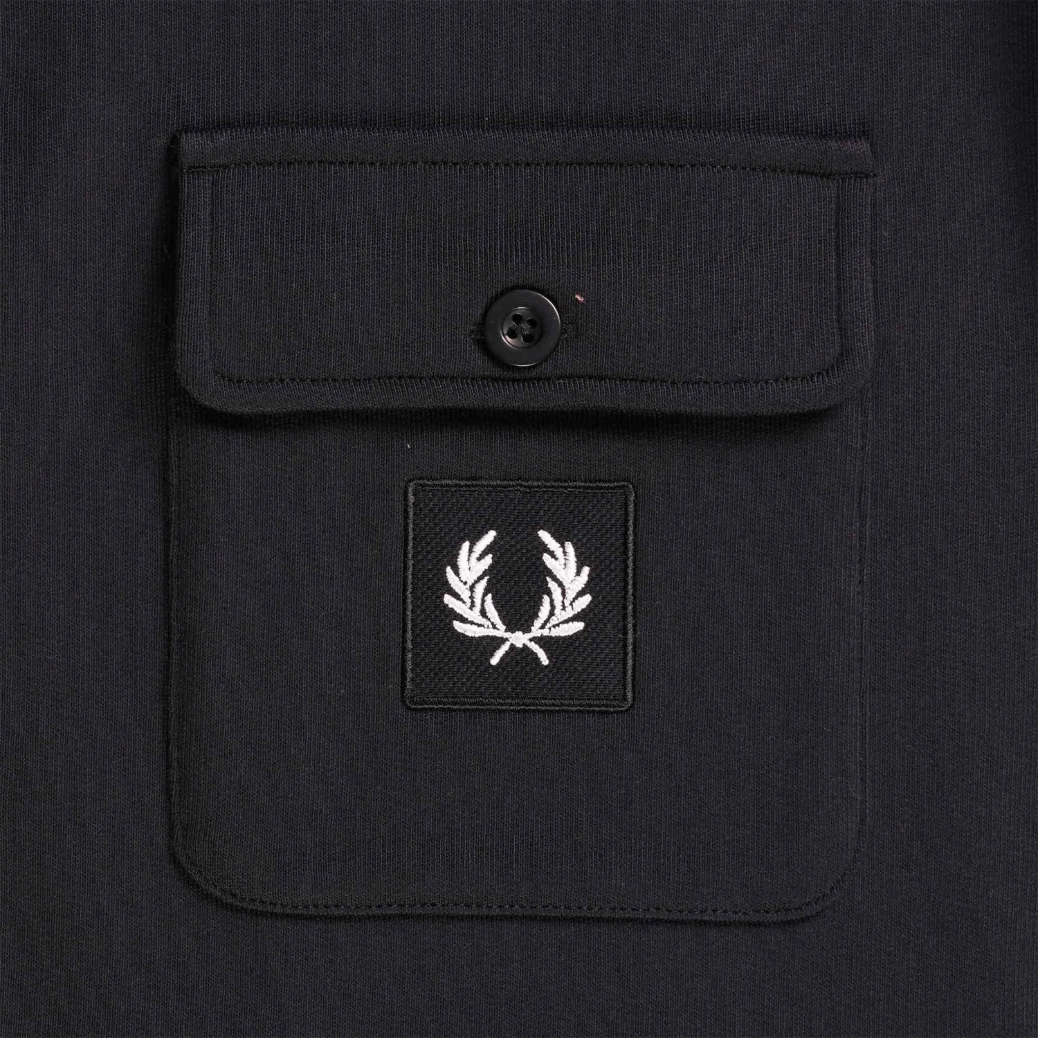 Fred Perry Funnel Neck Track Jacket - Black 3 Fred Perry Funnel Neck Track Jacket - Black - Image 3