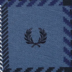 Fred Perry Glitch Tartan Zip Neck Polo Shirt - Midnight Blue 6 Fred Perry Glitch Tartan Zip Neck Polo Shirt - Midnight Blue -Lacoste Cloth Shop fred perry glitch tartan zip neck polo shirt midnight blue p60983 903882 image