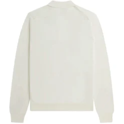 Fred Perry Long Sleeve Knitted Polo Shirt - Ecru 7 Fred Perry Long Sleeve Knitted Polo Shirt - Ecru -Lacoste Cloth Shop fred perry long sleeve knitted polo shirt ecru p60311 885741 image