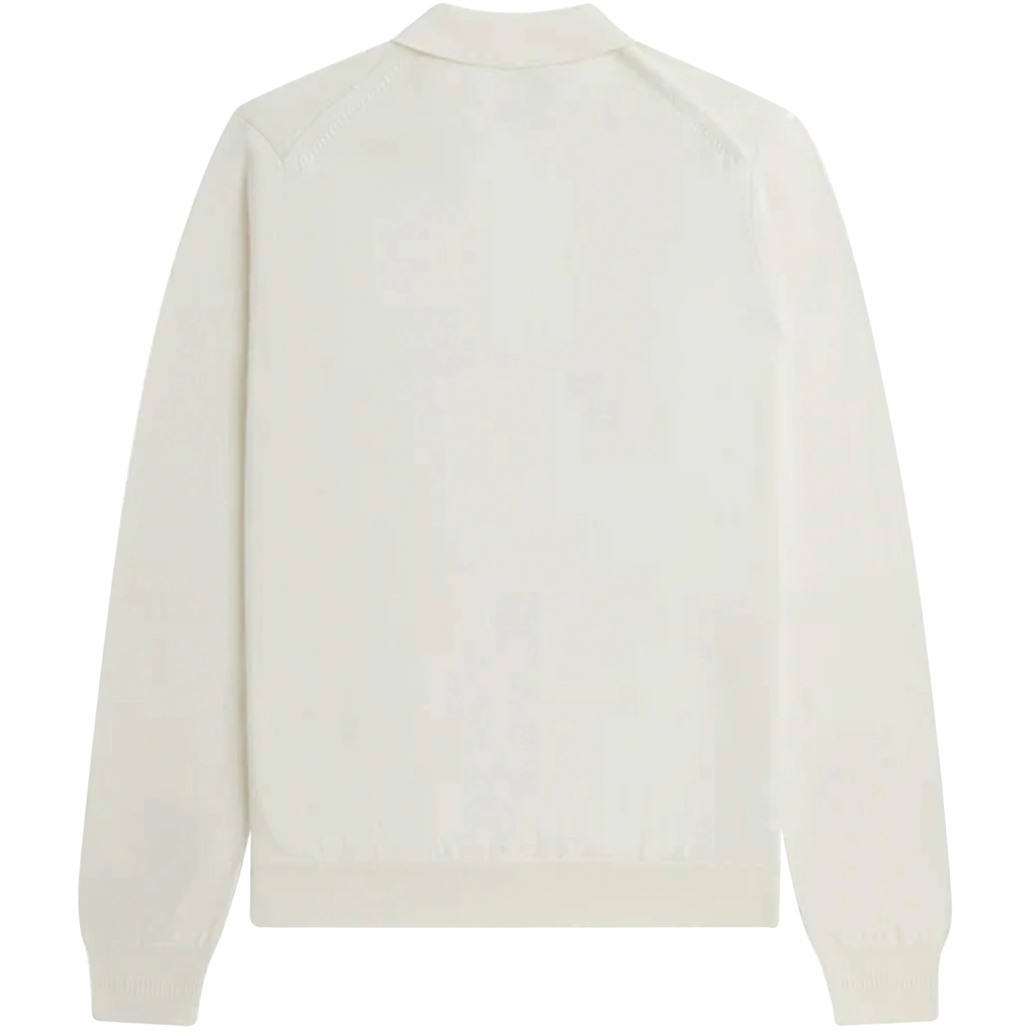 Fred Perry Long Sleeve Knitted Polo Shirt - Ecru 4 Fred Perry Long Sleeve Knitted Polo Shirt - Ecru - Image 4