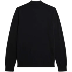 Fred Perry Long Sleeve Knitted Shirt - Black 7 Fred Perry Long Sleeve Knitted Shirt - Black -Lacoste Cloth Shop fred perry long sleeve knitted shirt black p60310 892932 image