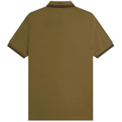 Fred Perry M3600 Polo Shirt - Shaded Stone And Black 7 Fred Perry M3600 Polo Shirt - Shaded Stone And Black -Lacoste Cloth Shop fred perry m3600 polo shirt shaded stone and black p60970 900084 image