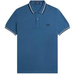 Fred Perry M3600 Twin Tipped Polo - Midnight Blue