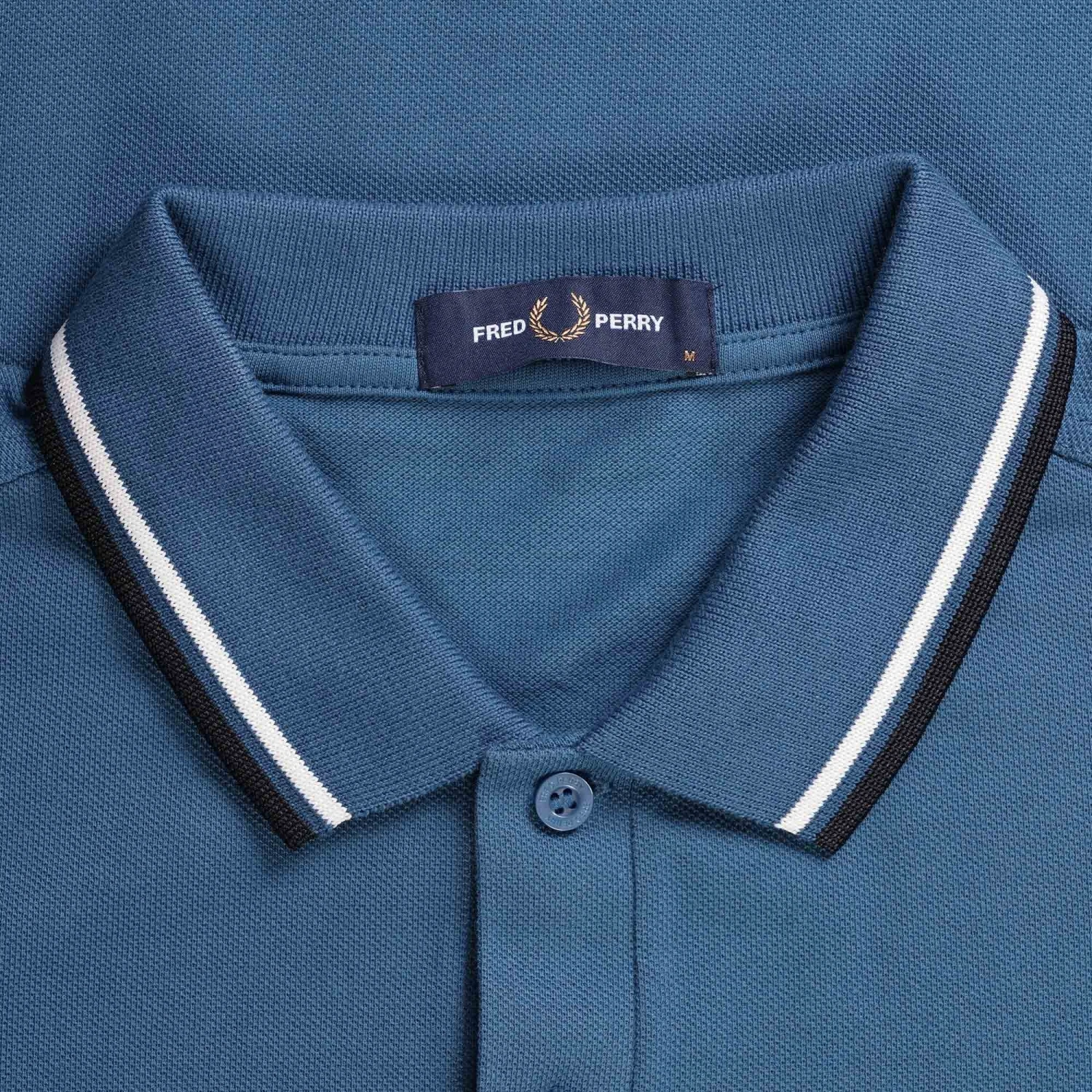 Fred Perry M3600 Twin Tipped Polo - Midnight Blue 2 Fred Perry M3600 Twin Tipped Polo - Midnight Blue - Image 2