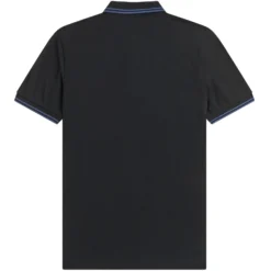 Fred Perry M3600 Twin Tipped Polo Shirt - Black And Midnight Blue 7 Fred Perry M3600 Twin Tipped Polo Shirt - Black And Midnight Blue -Lacoste Cloth Shop fred perry m3600 twin tipped polo shirt black and midnight blue p59476 876937 image