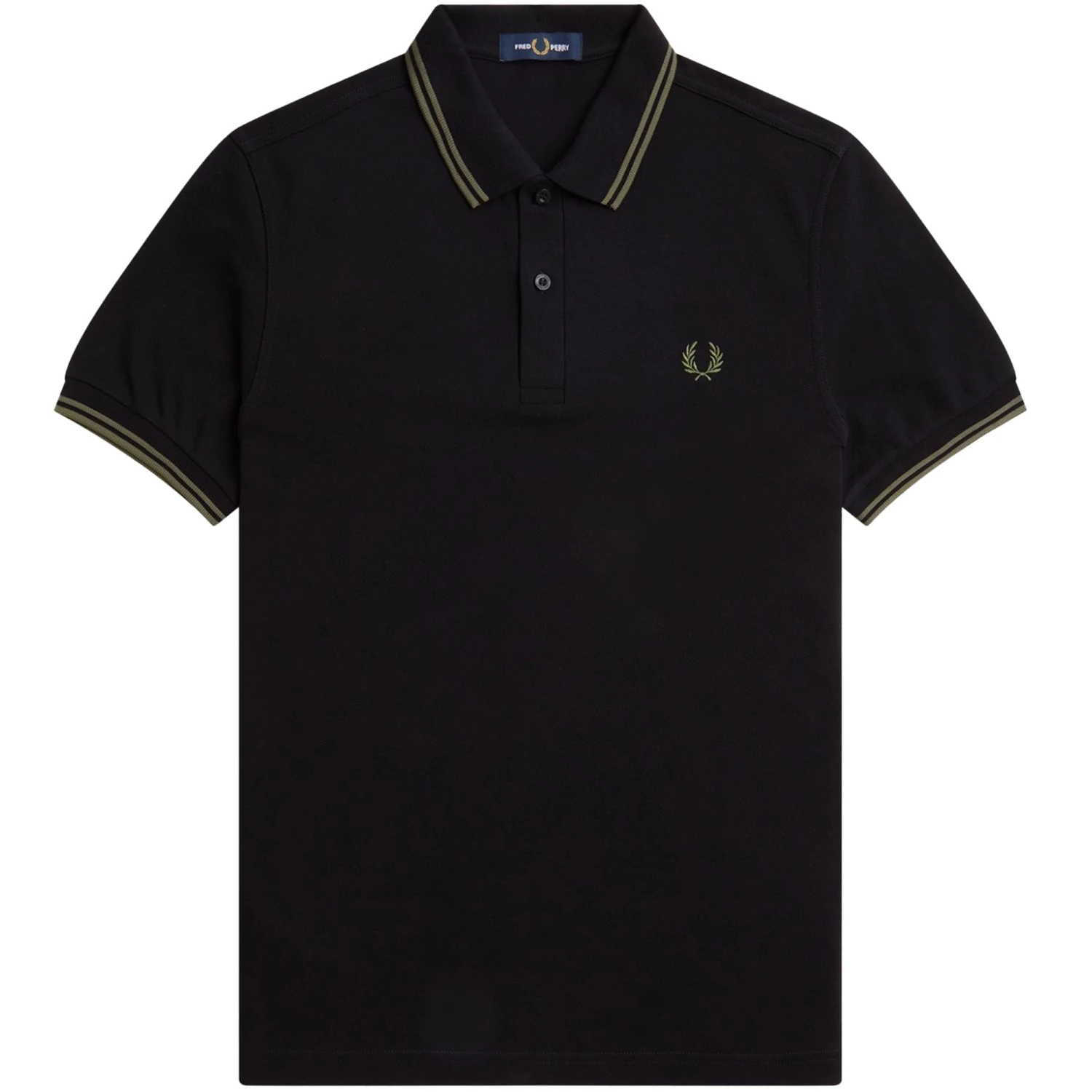 Fred Perry M3600 Twin Tipped Polo Shirt - Black 1 Fred Perry M3600 Twin Tipped Polo Shirt - Black