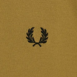 Fred Perry M3600 Twin Tipped Polo Shirt - Dark Caramel -Lacoste Cloth Shop fred perry m3600 twin tipped polo shirt dark caramel p59480 877135 image