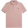 Fred Perry M3600 Twin Tipped Polo Shirt - Dusty Rose