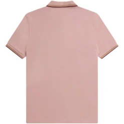 Fred Perry M3600 Twin Tipped Polo Shirt - Dusty Rose -Lacoste Cloth Shop fred perry m3600 twin tipped polo shirt dusty rose p59475 877093 image