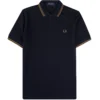 Fred Perry M3600 Twin Tipped Polo Shirt - Navy
