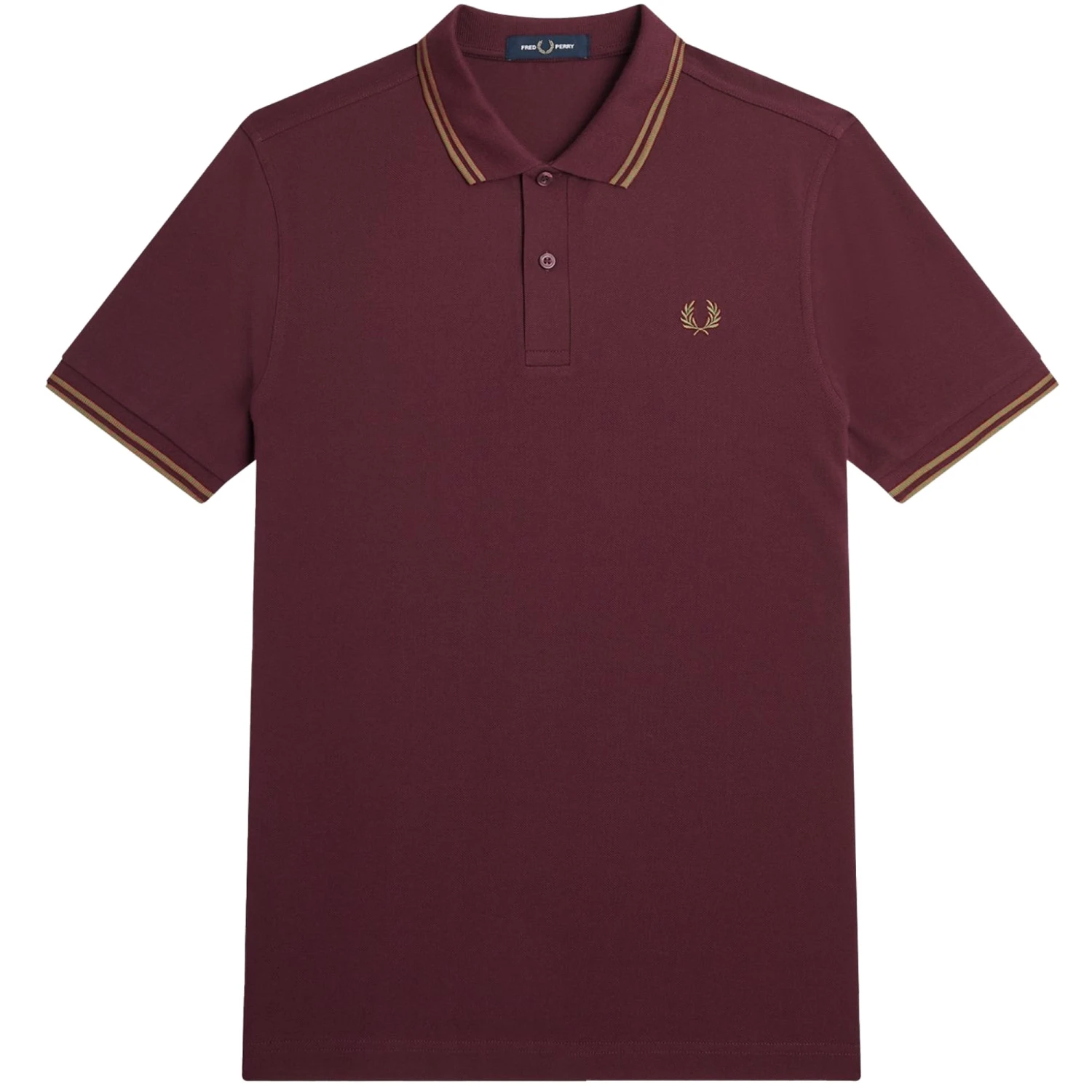 Fred Perry M3600 Twin Tipped Polo Shirt - Oxblood 1 Fred Perry M3600 Twin Tipped Polo Shirt - Oxblood