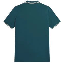 Fred Perry M3600 Twin Tipped Polo Shirt - Petrol Blue 7 Fred Perry M3600 Twin Tipped Polo Shirt - Petrol Blue -Lacoste Cloth Shop fred perry m3600 twin tipped polo shirt petrol blue p59481 876981 image