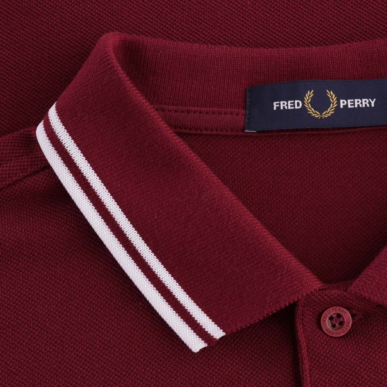 Fred Perry M3600 Twin Tipped Polo Shirt - Port 2 Fred Perry M3600 Twin Tipped Polo Shirt - Port - Image 2