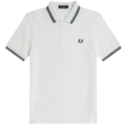 Fred Perry M3600 Twin Tipped Polo Shirt - White