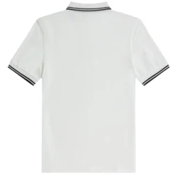 Fred Perry M3600 Twin Tipped Polo Shirt - White -Lacoste Cloth Shop fred perry m3600 twin tipped polo shirt white p57610 835774 image