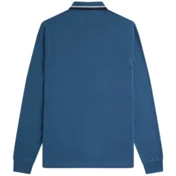 Fred Perry M3636 Long Sleeve Polo Shirt - Midnight Blue -Lacoste Cloth Shop fred perry m3636 long sleeve polo shirt midnight blue p59483 877069 image