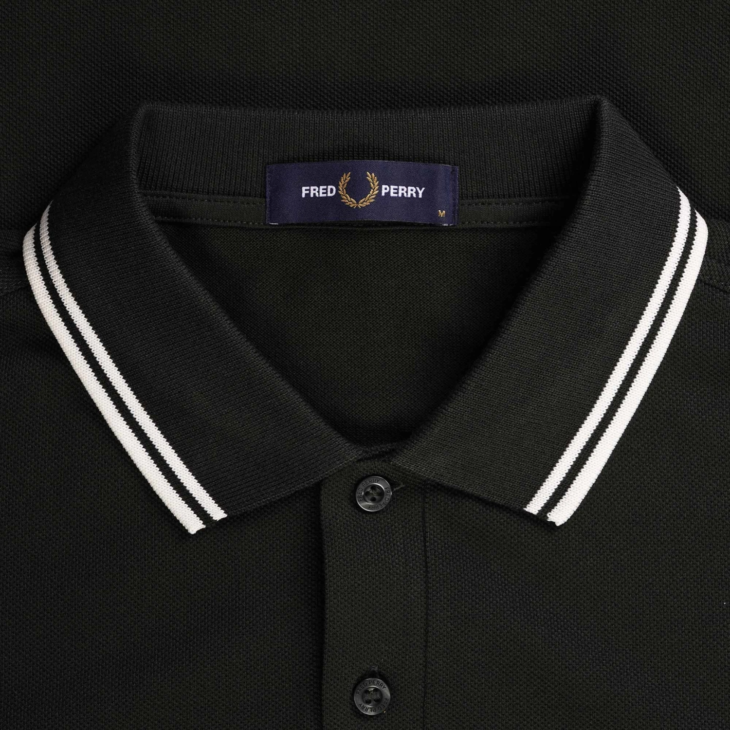 Fred Perry M3636 Long Sleeve Polo Shirt - Night Green 2 Fred Perry M3636 Long Sleeve Polo Shirt - Night Green - Image 2