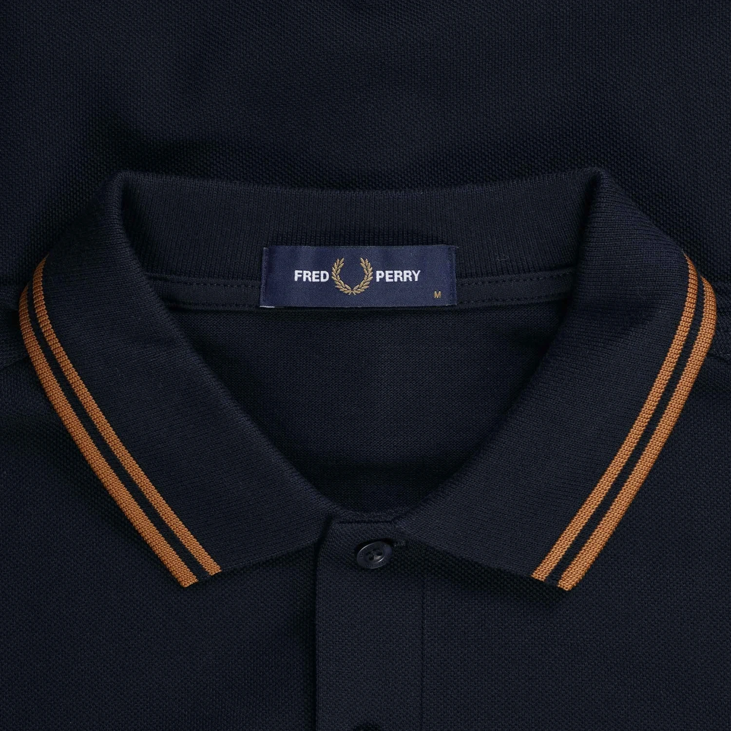 Fred Perry M3636 Long Sleeve Twin Tipped Polo Shirt - Navy 2 Fred Perry M3636 Long Sleeve Twin Tipped Polo Shirt - Navy - Image 2
