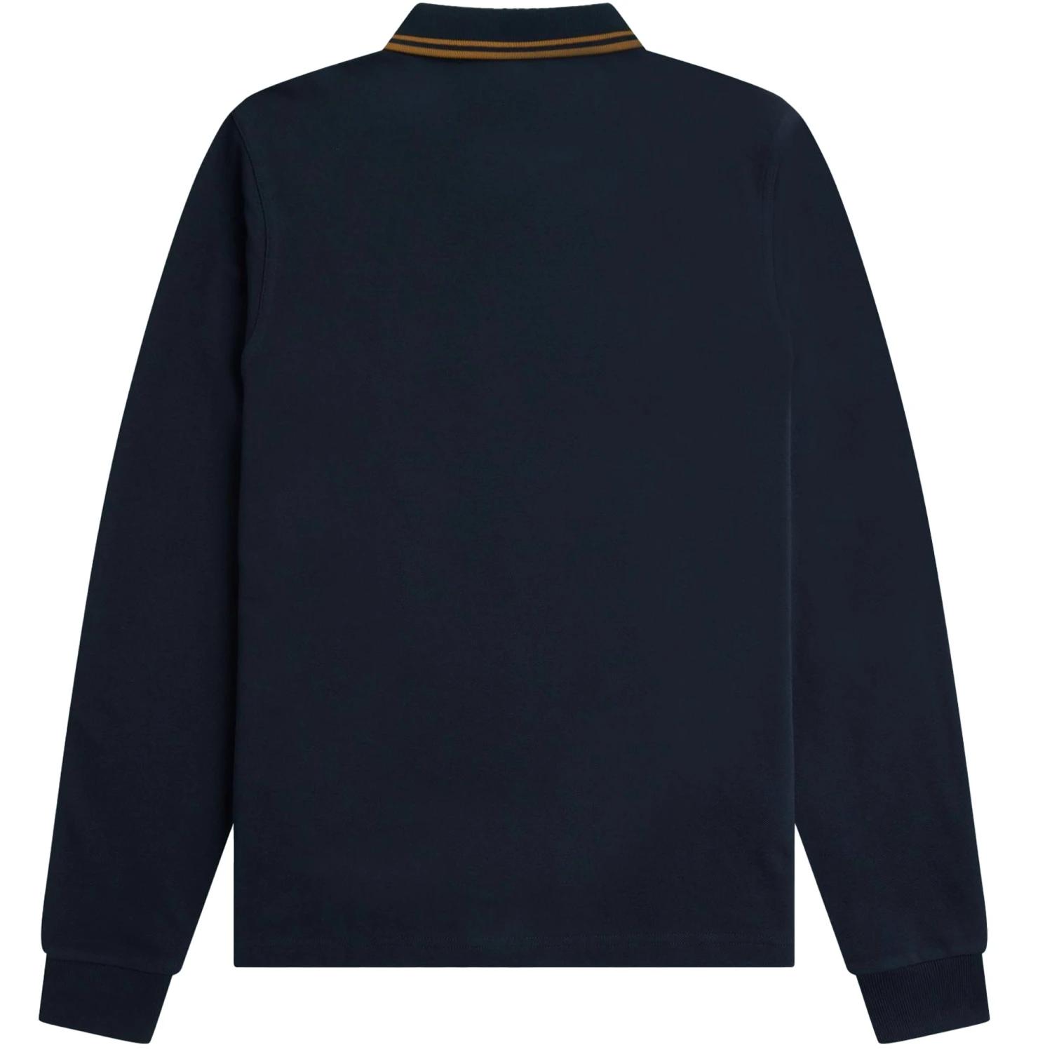 Fred Perry M3636 Long Sleeve Twin Tipped Polo Shirt - Navy 4 Fred Perry M3636 Long Sleeve Twin Tipped Polo Shirt - Navy - Image 4