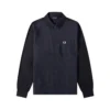 Fred Perry M5 Pique Panel Long Sleeved Shirt - Navy