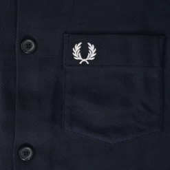 Fred Perry M5 Pique Panel Long Sleeved Shirt - Navy 5 Fred Perry M5 Pique Panel Long Sleeved Shirt - Navy -Lacoste Cloth Shop fred perry m5 pique panel long sleeved shirt navy p57399 851957 image