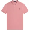 Fred Perry M6000 Plain Polo Shirt - Chalk Pink