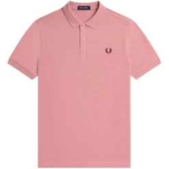 Fred Perry M6000 Plain Polo Shirt - Chalk Pink