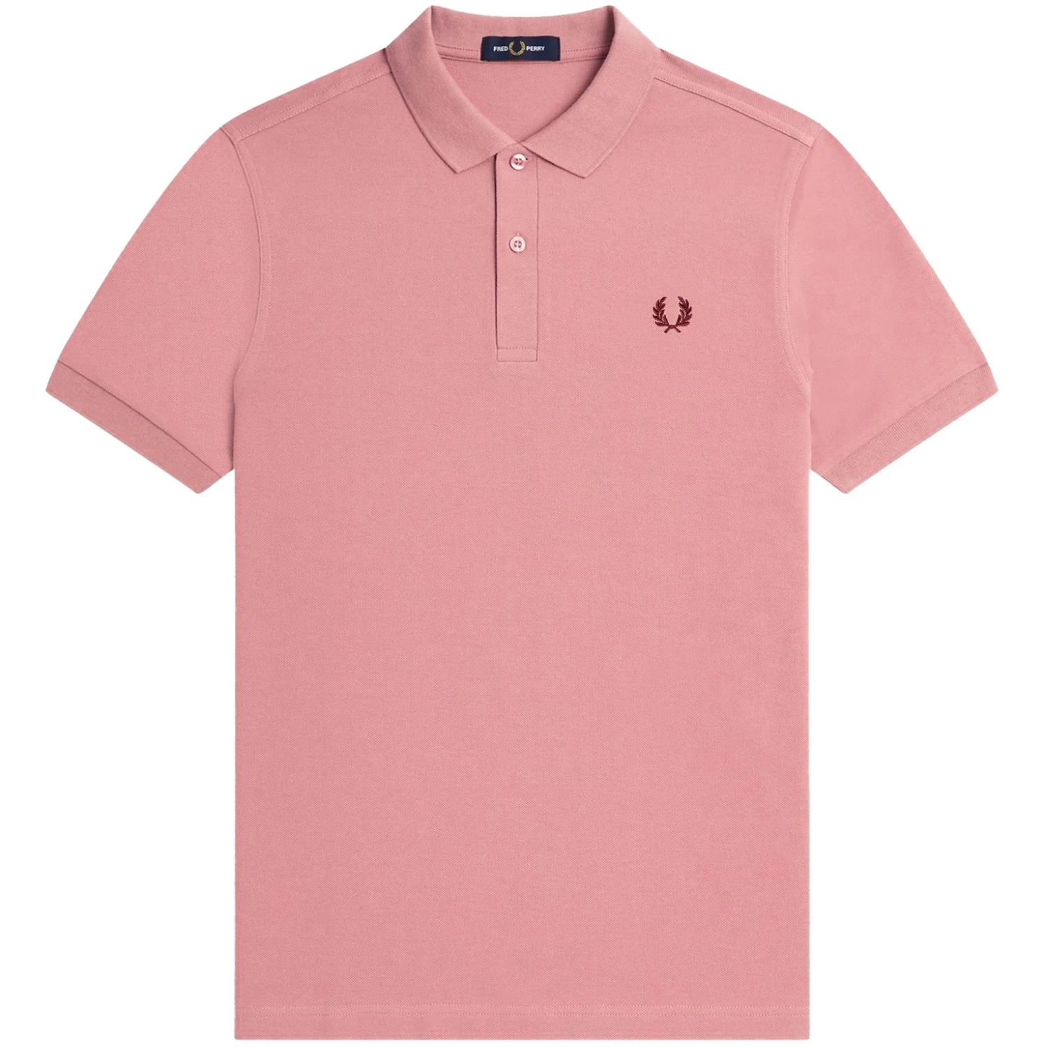 Fred Perry M6000 Plain Polo Shirt - Chalk Pink 1 Fred Perry M6000 Plain Polo Shirt - Chalk Pink