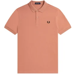 Fred Perry M6000 Plain Polo Shirt - Light Rust