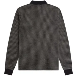 Fred Perry Micro Chequerboard Polo Shirt - Black 7 Fred Perry Micro Chequerboard Polo Shirt - Black -Lacoste Cloth Shop fred perry micro chequerboard polo shirt black p59490 877002 image