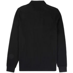 Fred Perry Panelled Long Sleeve Polo Shirt - Black 7 Fred Perry Panelled Long Sleeve Polo Shirt - Black -Lacoste Cloth Shop fred perry panelled long sleeve polo shirt black p60972 900104 image