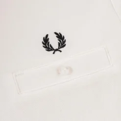 Fred Perry Pique Pocket T-Shirt - White -Lacoste Cloth Shop fred perry pique pocket t shirt white p44647 469507 image