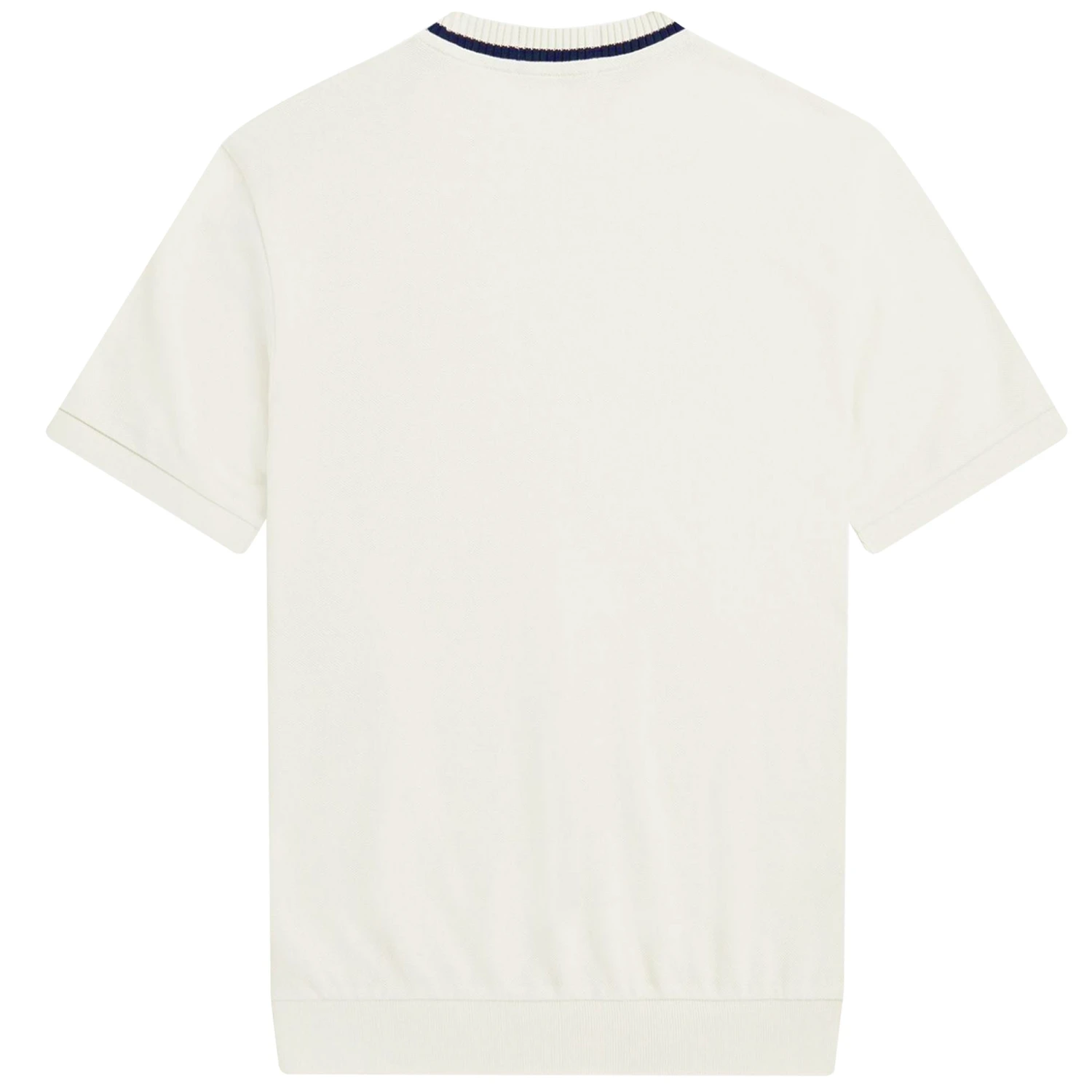 Fred Perry Reissues Crew Neck Piqué T-Shirt - Ecru 4 Fred Perry Reissues Crew Neck Piqué T-Shirt - Ecru - Image 4