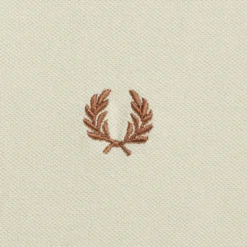 Fred Perry Reissues M12 Twin Tipped Polo - Oat And Dark Caramel -Lacoste Cloth Shop fred perry reissues m12 twin tipped polo oat and dark caramel p59650 879300 image